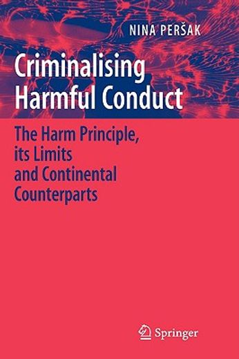 criminalising harmful conduct,the harm principle, its limits and continental counterparts