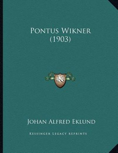 pontus wikner (1903)