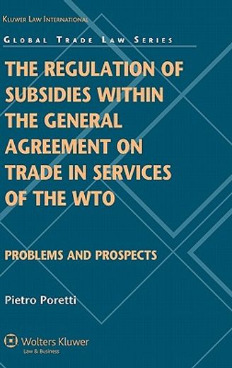 regulation of subsides within the general agreement on trade in services of the wto
