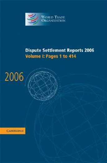 dispute settlement reports 2006