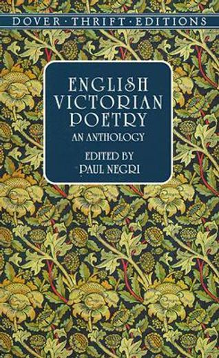 english victorian poetry,an anthology