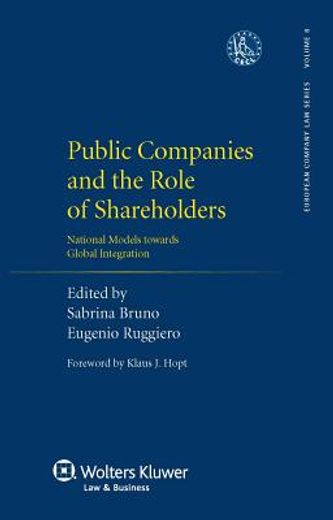 public companies and the role of shareholders,national models towards global integration