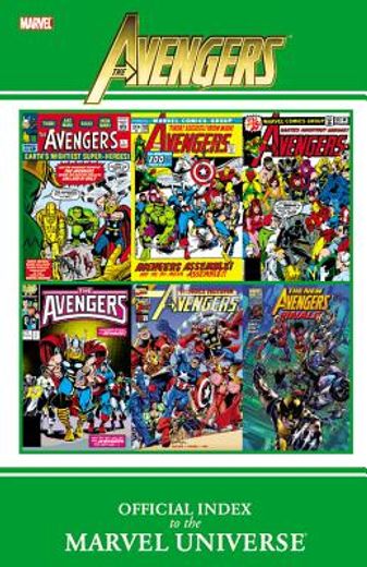 avengers,official index to the marvel universe