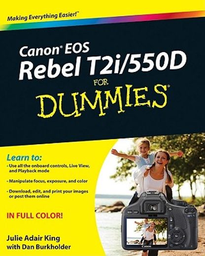 canon eos rebel t2i / 550d for dummies (en Inglés)
