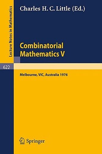 combinatorial mathematics v. (en Inglés)