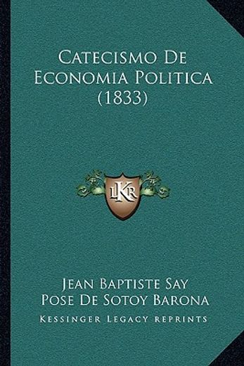 catecismo de economia politica (1833)