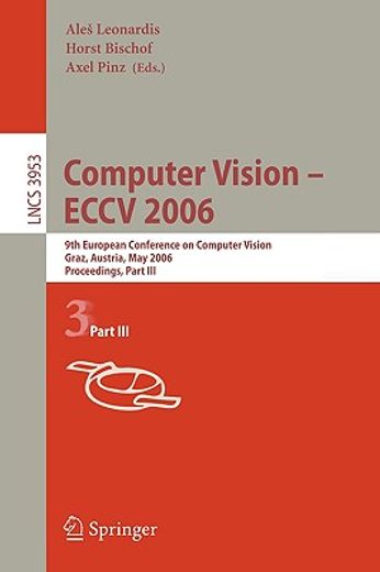 computer vision -- eccv 2006 (en Inglés)