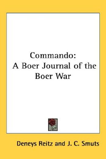 commando,a boer journal of the boer war