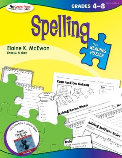 the reading puzzle,spelling, 4-8