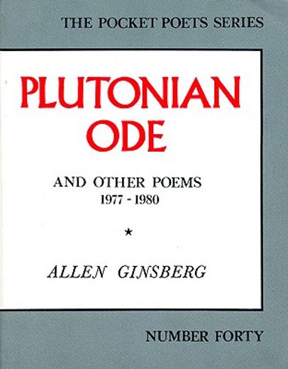 plutonian ode,poems 1977-1980