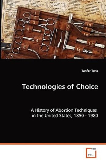 technologies of choice - a history of abortion techniques in the united states, 1850 - 1980