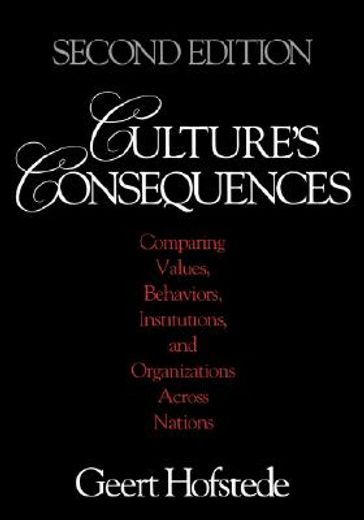 culture´s consequences,comparing values, behaviors, institutuions, and organizations across       nations