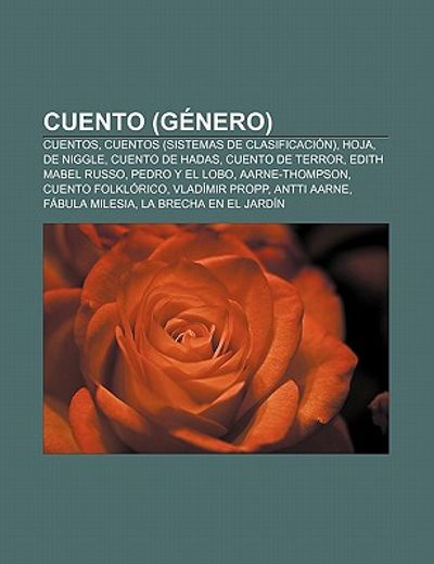 Libro Cuento g Nero Cuentos Cuentos sistemas De Clasificaci N 