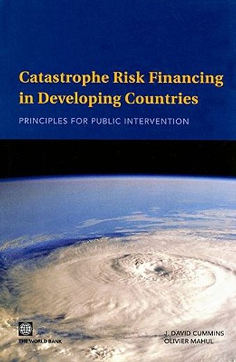 catastrophe risk financing in developing countries,principles for public intervention