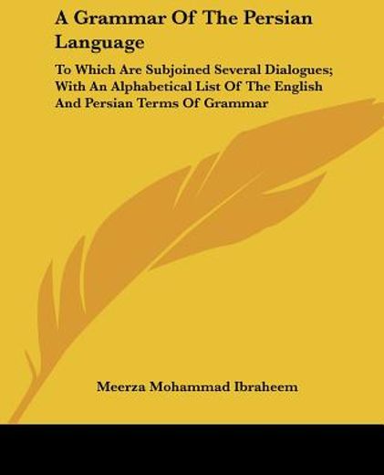a grammar of the persian language: to wh