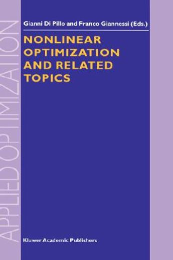 nonlinear optimization and related topics (en Inglés)