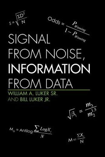 signal from noise, information from data