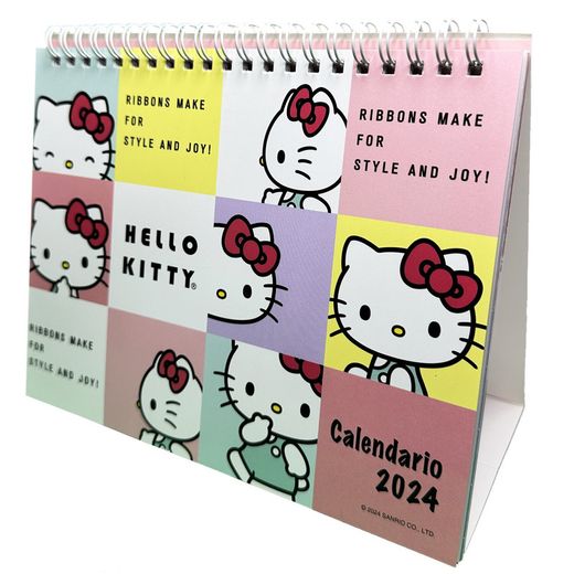 Calendario de Escritorio 2024 Closeup Hello Kitty (in Spanish)