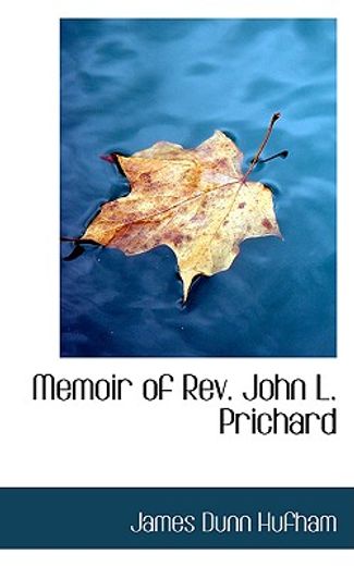 memoir of rev. john l. prichard