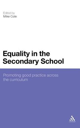 equality in the secondary school,promoting good practice across the curriculum