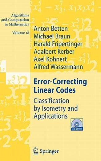 error-correcting linear codes,classification by isometry and applications