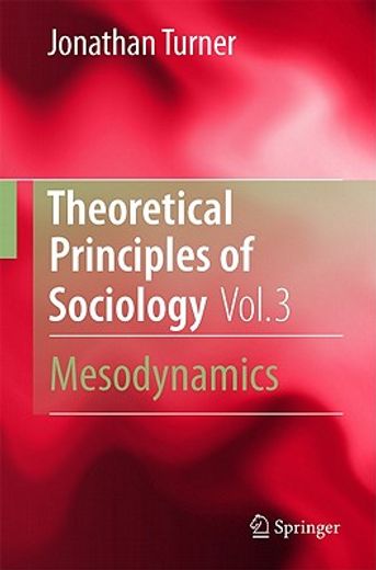 principles of sociological theory, vol 3 (en Inglés)