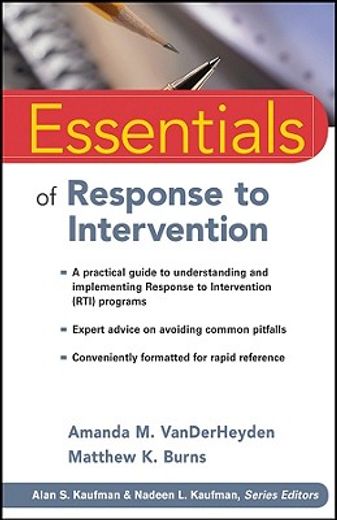 essentials of response to intervention (en Inglés)