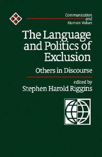 the language and politics of exclusion,others in discourse