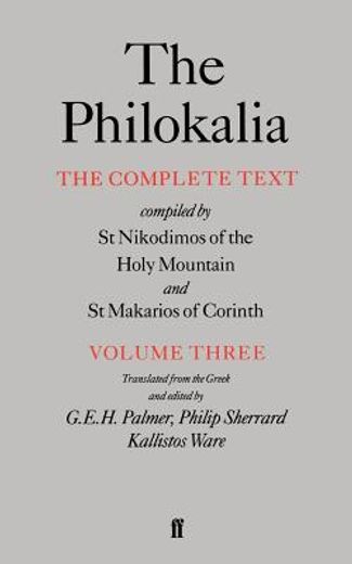 the philokalia (en Inglés)