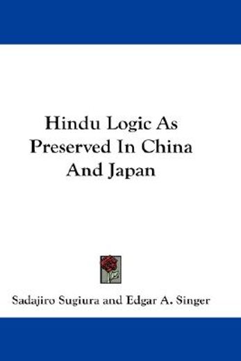 hindu logic as preserved in china and japan