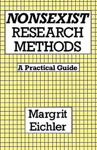 nonsexist research methods,a practical guide