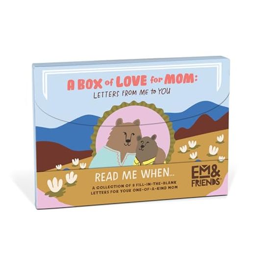 Em & Friends a box of Love for Mom: Read me When. Box of Fill-In-The-Blank Letters for mom (en Inglés)