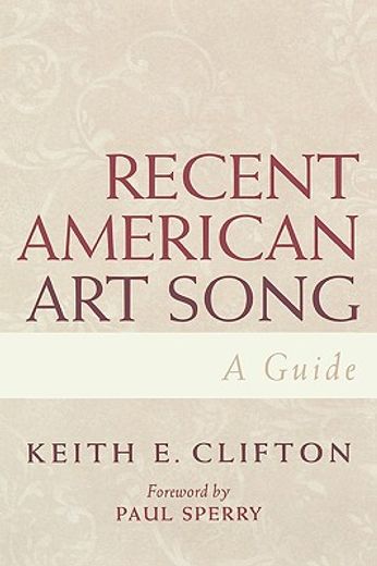 recent american art song,a guide