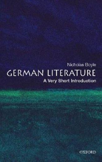german literature,a very short introduction (en Inglés)