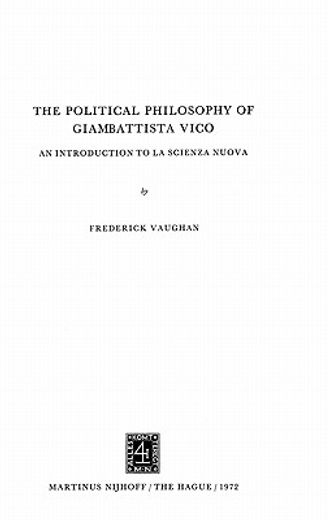 the political philosophy of giambattista vico (in English)