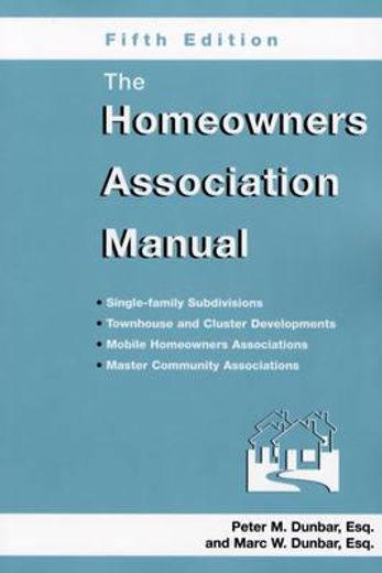 the homeowners association manual (en Inglés)