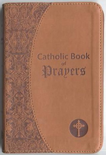 catholic book of prayers, brown imitation leather