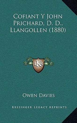 cofiant y john prichard, d. d., llangollen (1880)