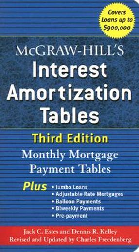 mcgraw-hill´s interest amortization tables