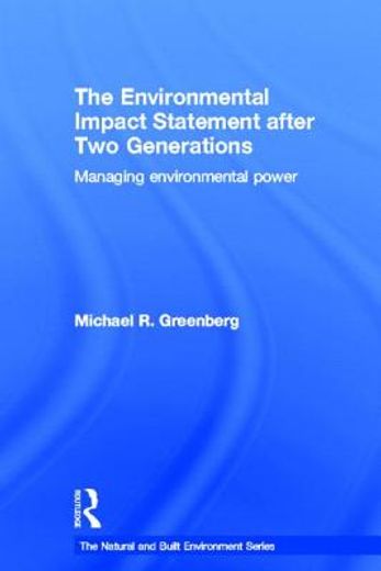 the environmental impact statement after two generations (en Inglés)