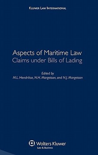 aspects of maritime law,claims under bills of lading