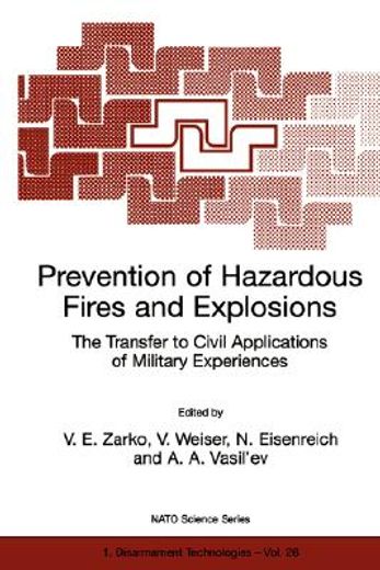 prevention of hazardous fires and explosions: the transfer to civil applications of military experiences