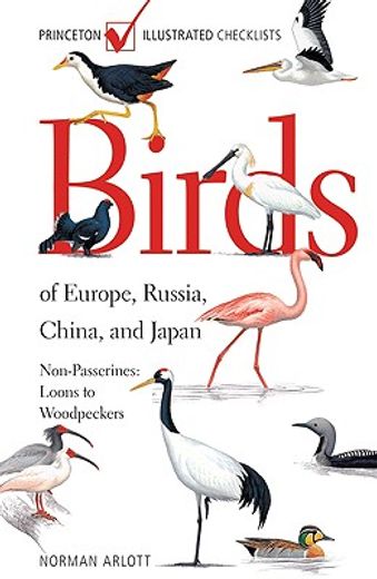 birds of europe, russia, china, and japan,non-passerines, loons to woodpeckers (en Inglés)
