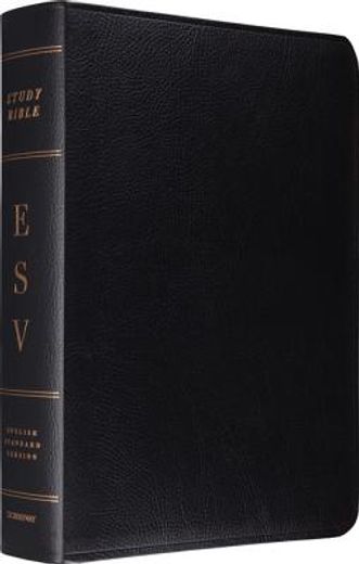 esv study bible,english standard version bonded leather black