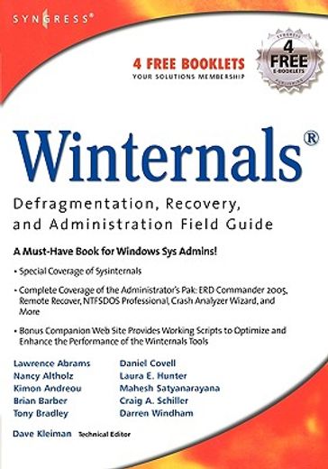 winternals,defragmentation, recovery, and administration field guide