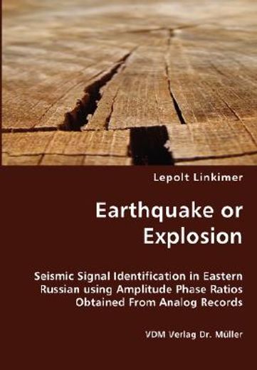 earthquake or explosion - seismic signal identification in eastern russian using amplitude phase rat