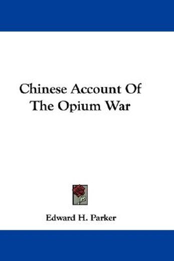 chinese account of the opium war