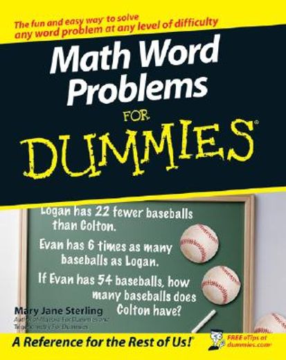 math word problems for dummies (en Inglés)