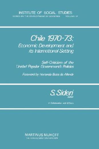 chile 1970-73: economic development and its international setting