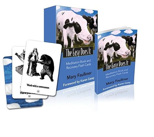 the easy does it meditation book and recovery flash cards